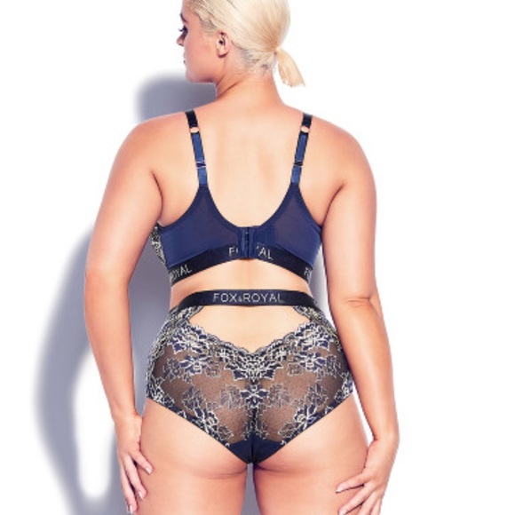 NWT- FOX and ROYAL Hi-Waisted Lace Briefs- SEXY!! - Picture 1 of 5